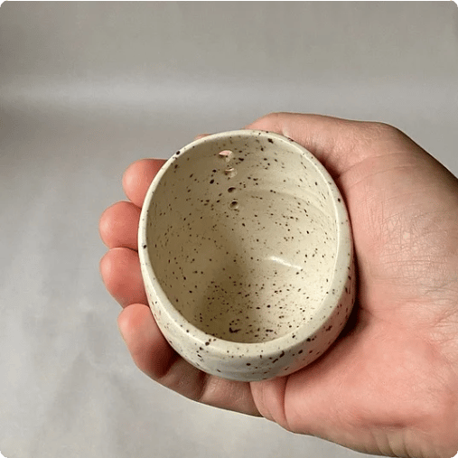 50% off  Pottery Herb Stripper Bowl