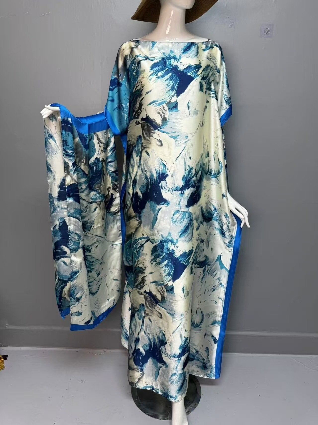 💥Women's Floral & Butterfly & Peacock Print Cape Shawl & Scarf Set