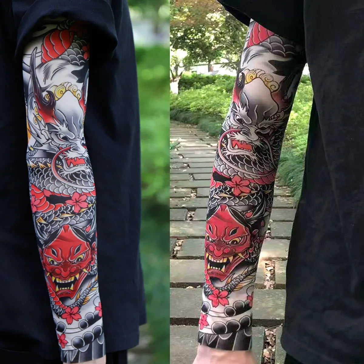 ⚜️Men's Ultra-Realistic Tattoo-Style Sun Protection Sleeves -Tattoo-Friendly