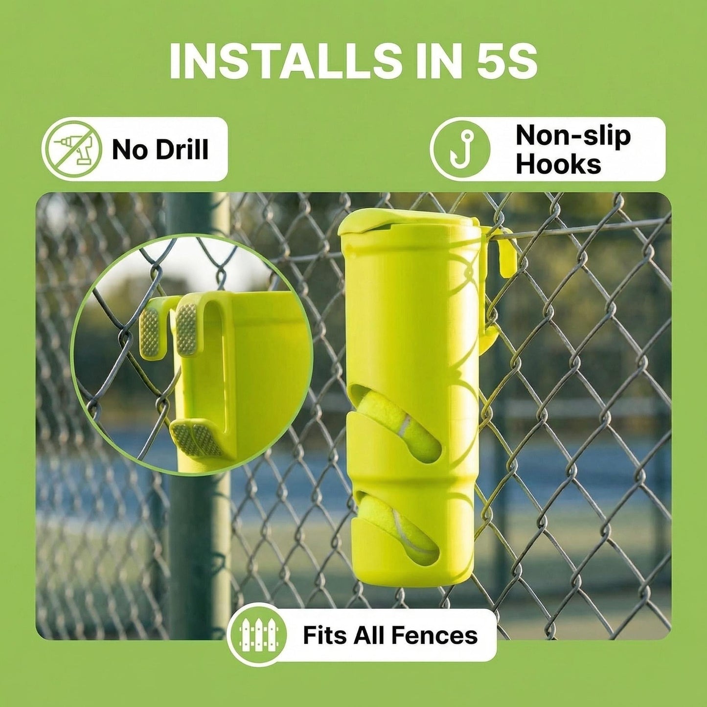 🔥Buy 2 Save 20% & ✈️Free Shipping-🎾Tennis Fence Storage Bracket