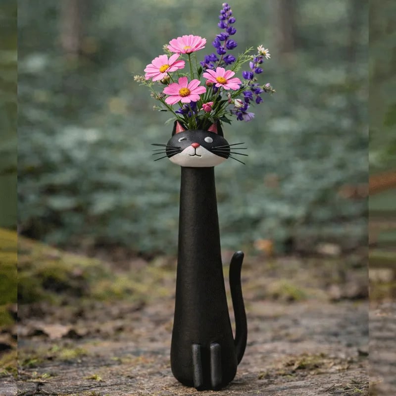 😻Handcrafted Quirky Cat Vase