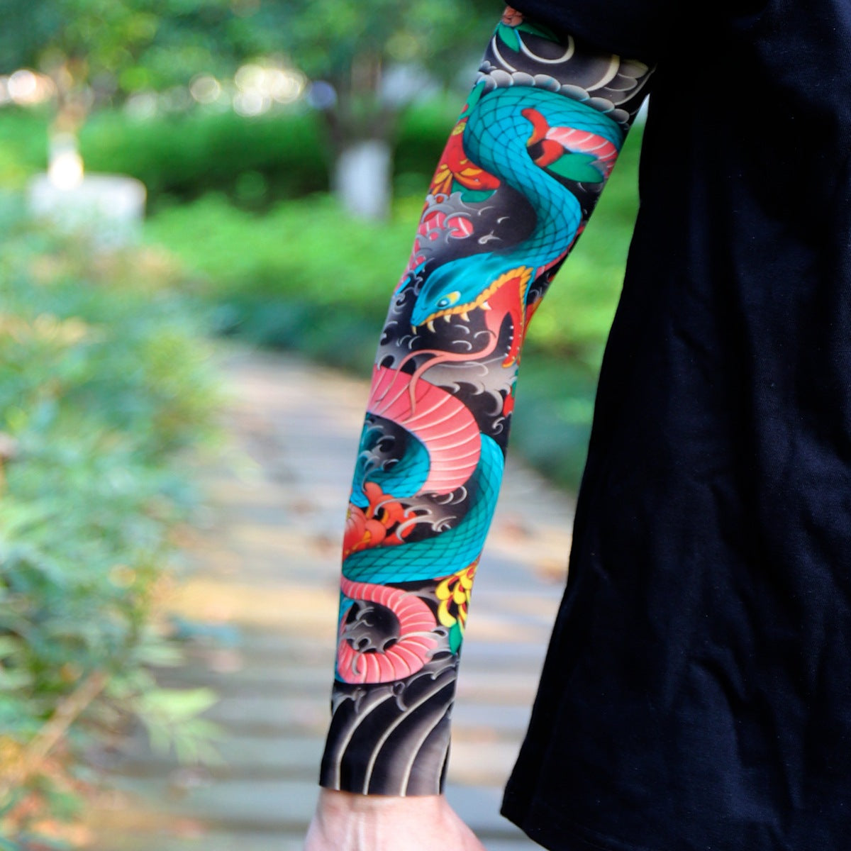 ⚜️Men's Ultra-Realistic Tattoo-Style Sun Protection Sleeves -Tattoo-Friendly