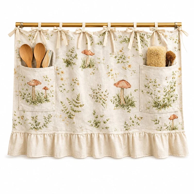 📢📢49% OFF !!⏰Oven Skirt Curtain with Pockets