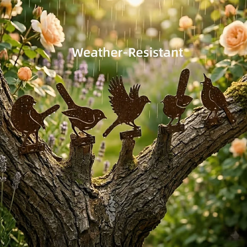 🐦Distressed wrought iron bird-shaped garden decoration🐦