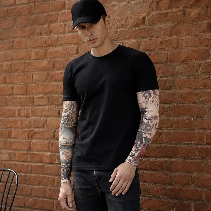 ⚜️Men's Ultra-Realistic Tattoo-Style Sun Protection Sleeves -Tattoo-Friendly