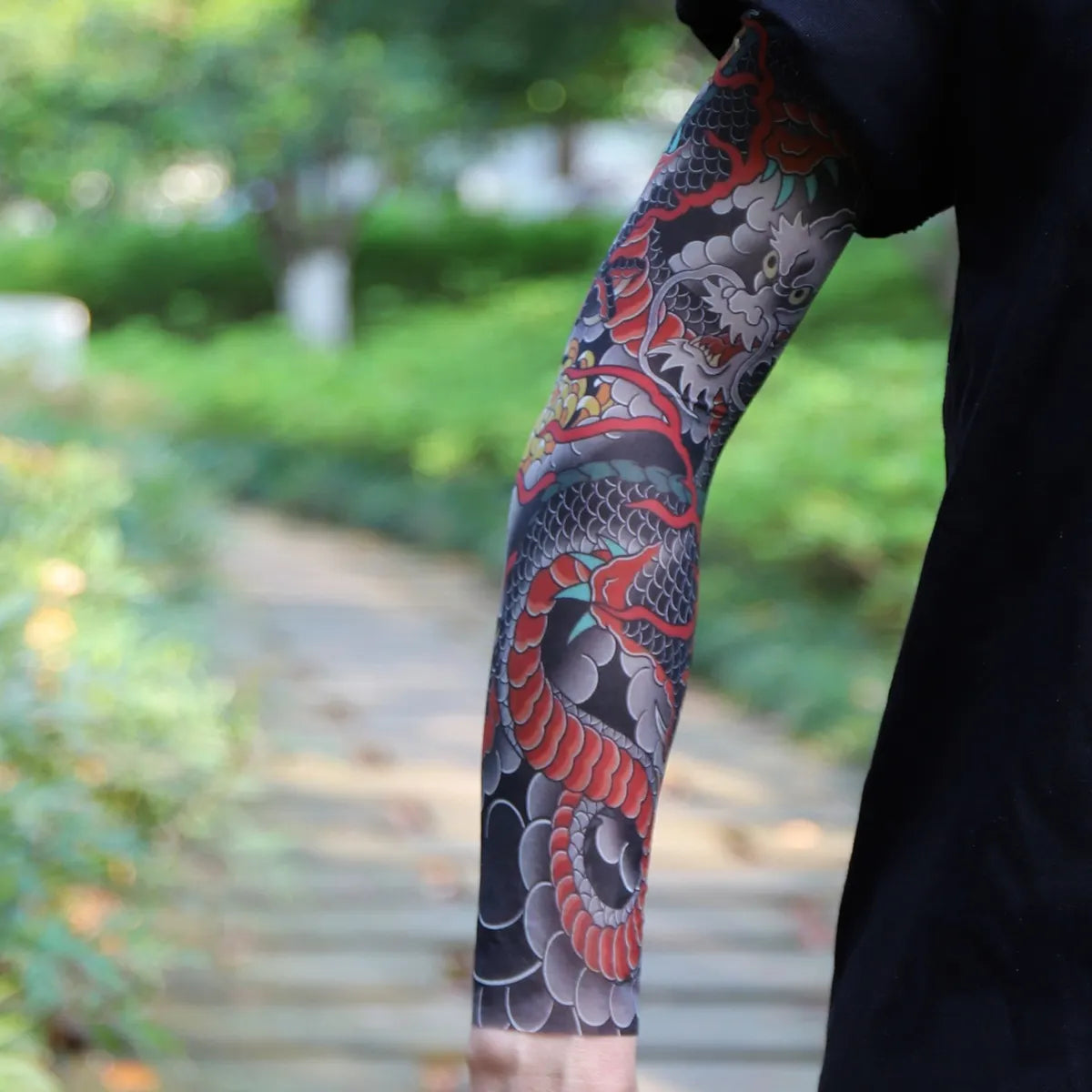 ⚜️Men's Ultra-Realistic Tattoo-Style Sun Protection Sleeves -Tattoo-Friendly