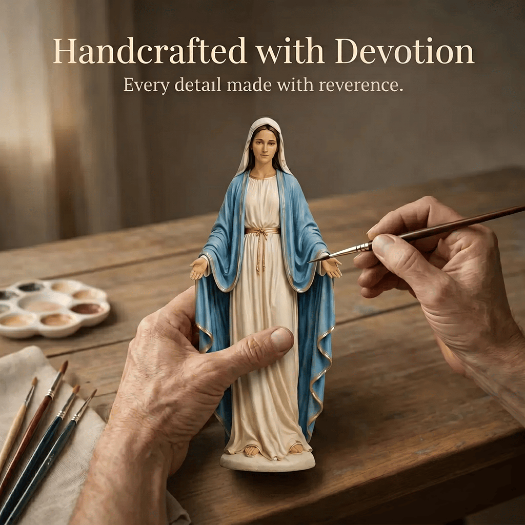 🙏 Limited Edition Collectible Figures: Jesus Christ & Virgin Mary