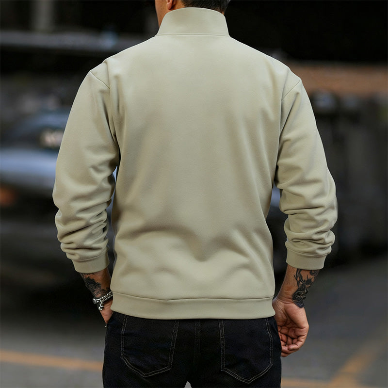 🔥Men's Stylish Half Zip Long Sleeve Tops