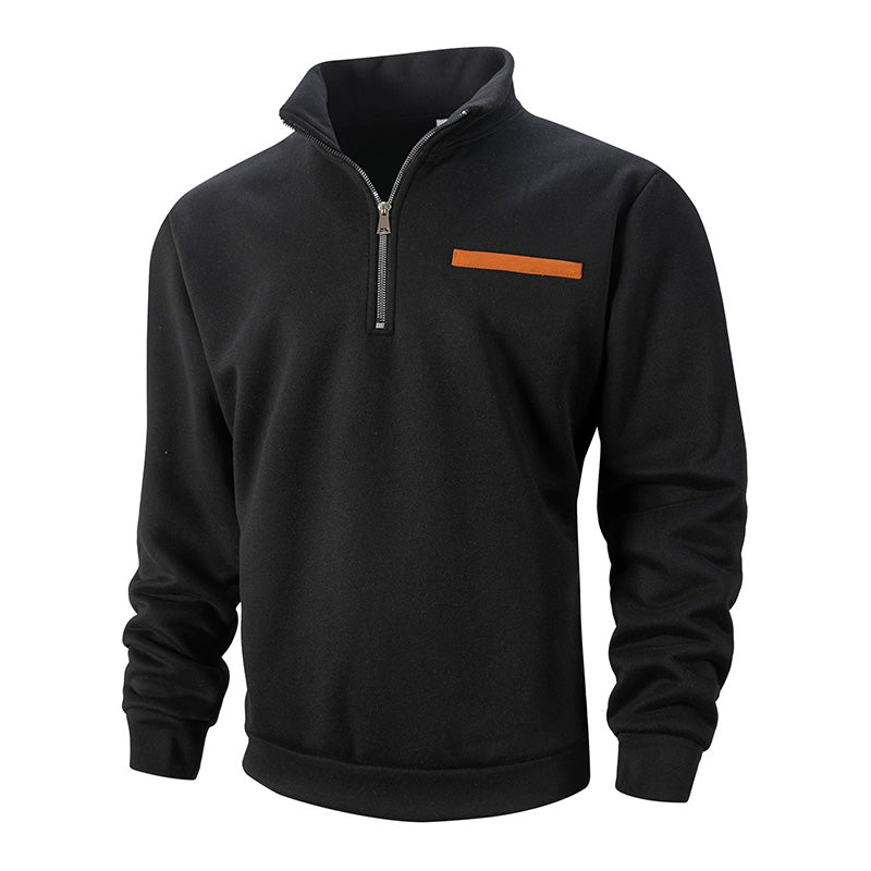 🔥Men's Stylish Half Zip Long Sleeve Tops