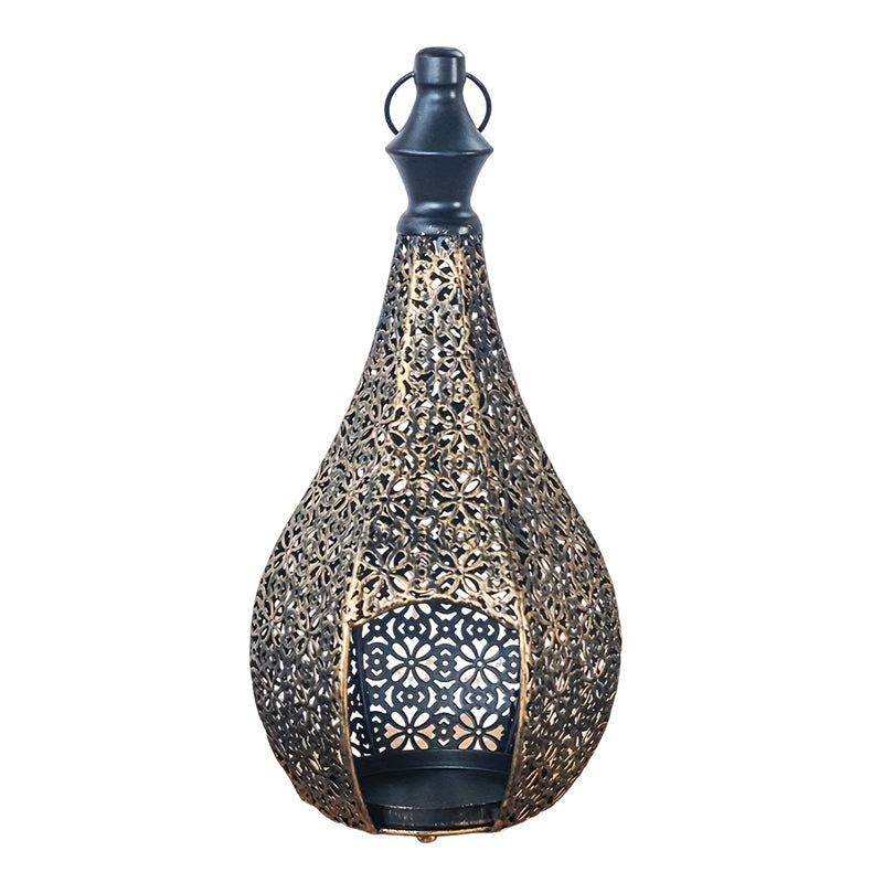 Hollow-Out Metal Candle Holder Ornament