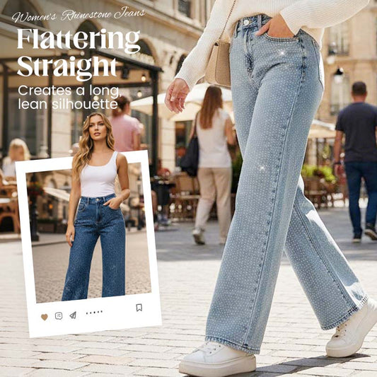 💗Women’s Stylish Rhinestone Embellished Jeans