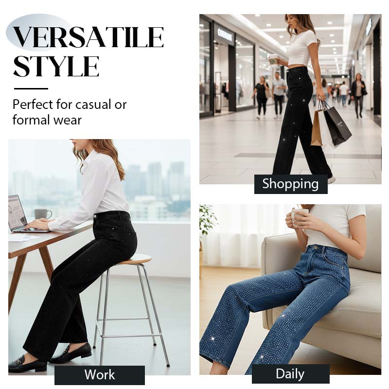 💗Women’s Stylish Rhinestone Embellished Jeans