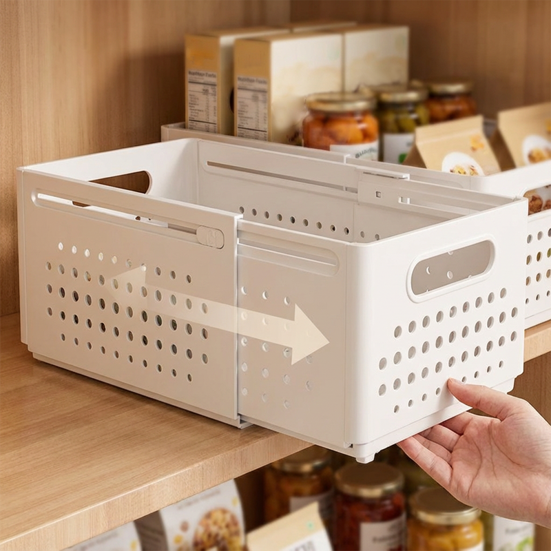 🗄️✨ Extendable Adjustable Drawer Organizer – Customizable Layout, Sturdy Material & Easy to Clean 🏠