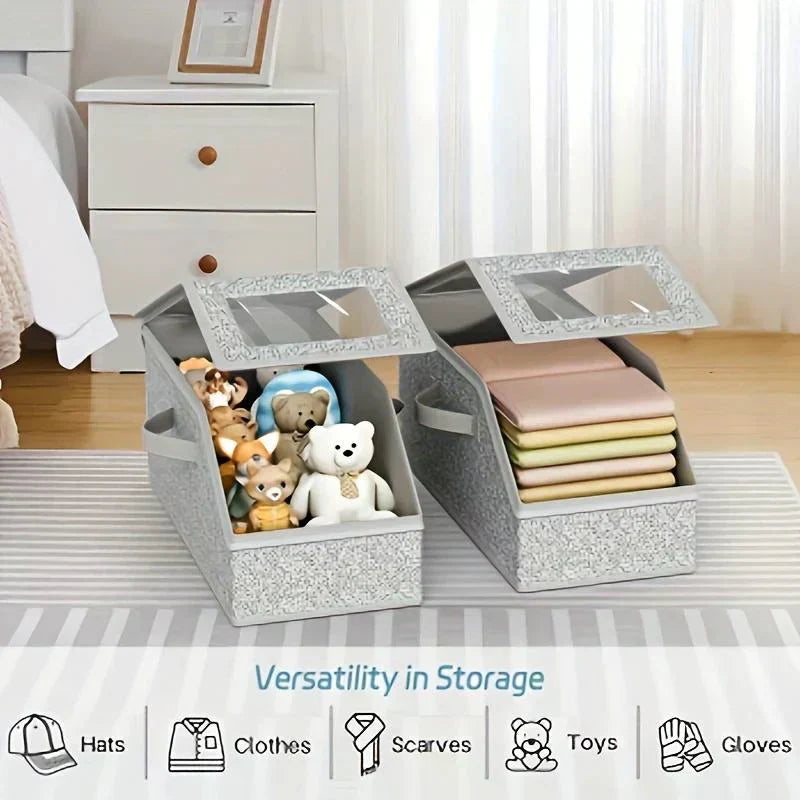 🌟Stackable storage boxes for baseball caps
