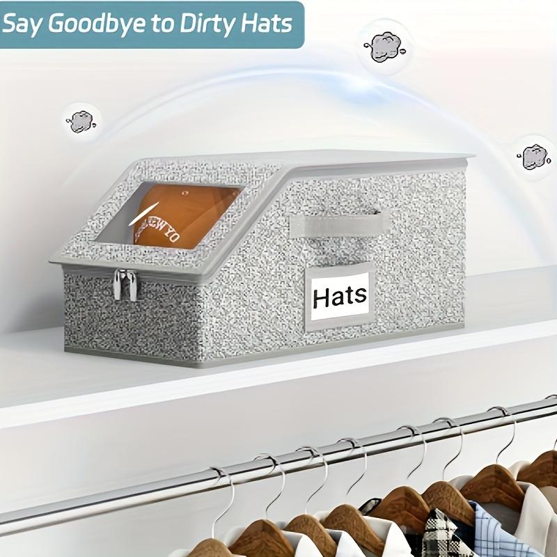 🌟Stackable storage boxes for baseball caps