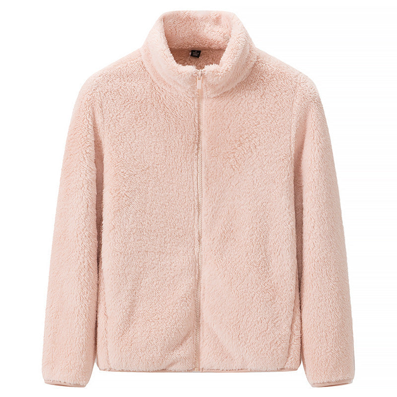 Women's Full-Zip Shaggy Jacket with Pockets