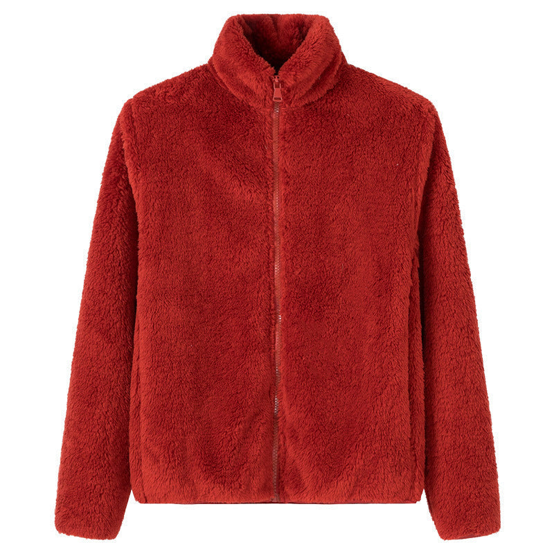 Women's Full-Zip Shaggy Jacket with Pockets