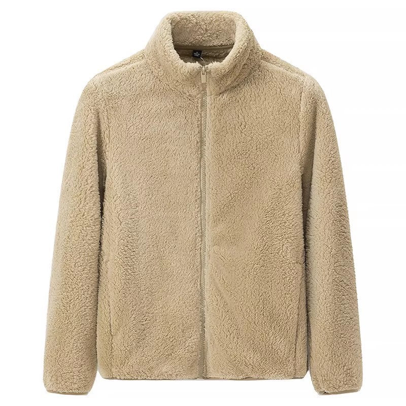 Women's Full-Zip Shaggy Jacket with Pockets
