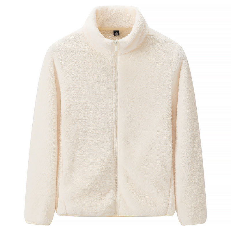 Women's Full-Zip Shaggy Jacket with Pockets