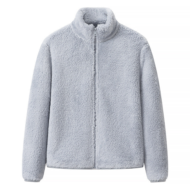 Women's Full-Zip Shaggy Jacket with Pockets