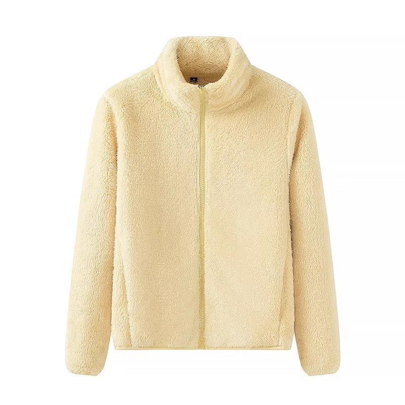 Women's Full-Zip Shaggy Jacket with Pockets
