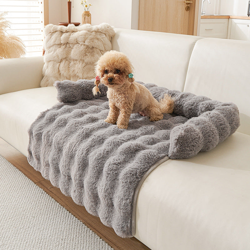 Thickened Warm Non-Slip Pet Bed with Edge