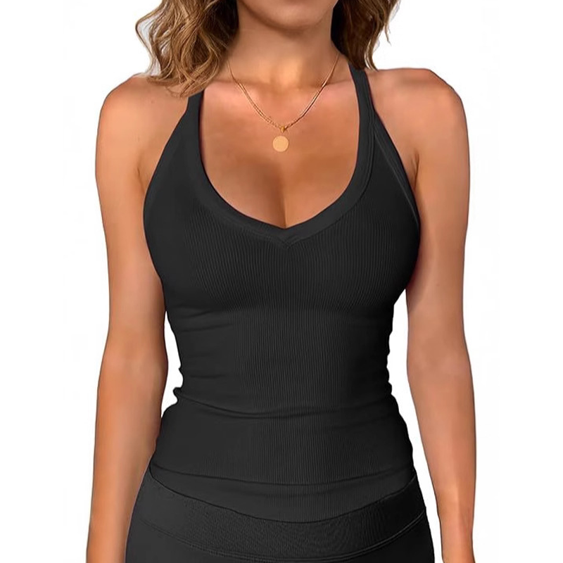 💖💥Women's Ribbed V-Neck Tank Top👚