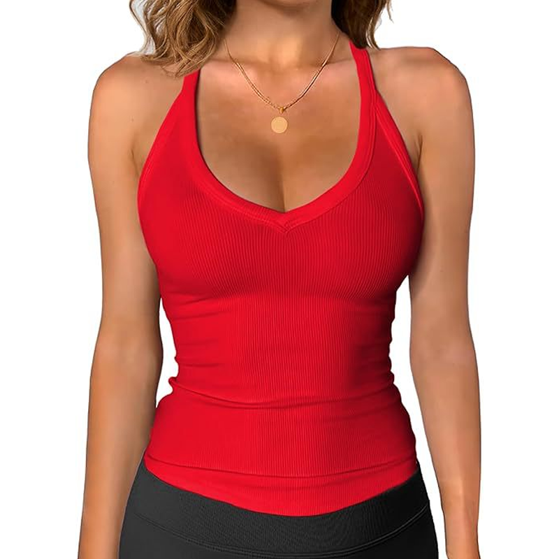 💖💥Women's Ribbed V-Neck Tank Top👚