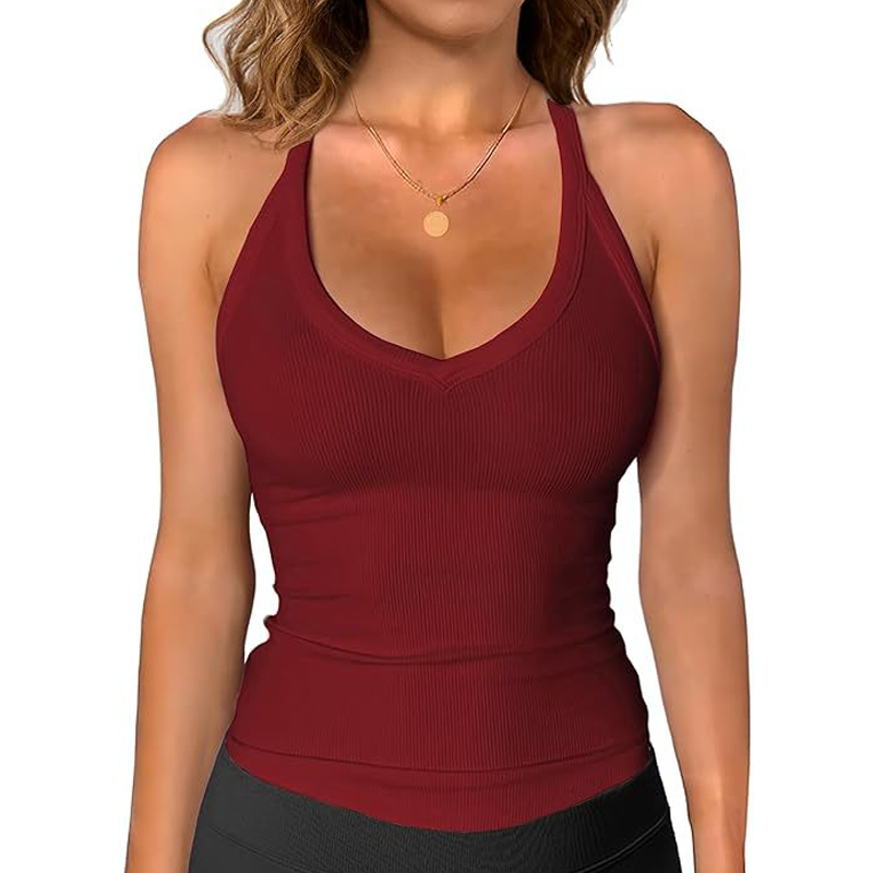💖💥Women's Ribbed V-Neck Tank Top👚
