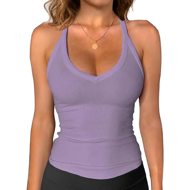 💖💥Women's Ribbed V-Neck Tank Top👚