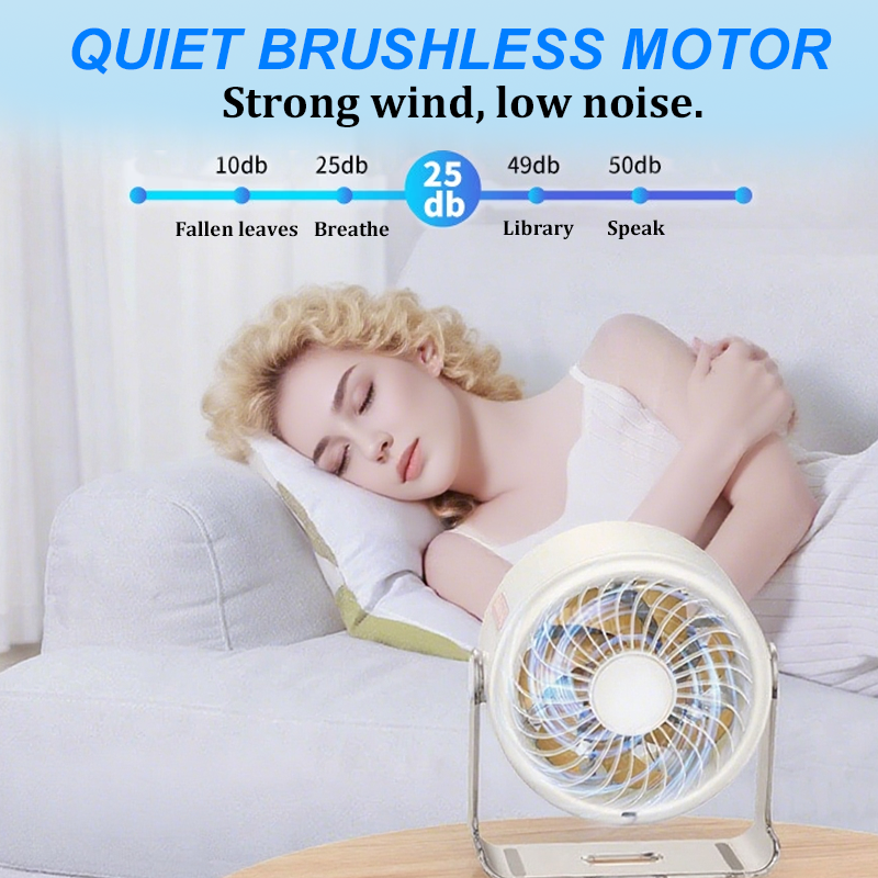 ✨Limited Time 50% OFF--50K+ SOLD🏆2026 Desk Fan – USB Rechargeable with LED Display 📊 | 100 Speeds, 120° Tilt & Full Oscillation ↔️ | Ultra-Quiet for Bedroom 😴, Office 🖥️ & Camping 🏕️