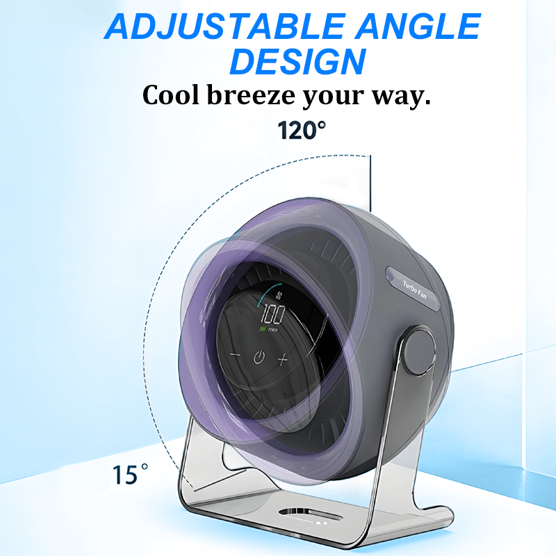 ✨Limited Time 50% OFF--50K+ SOLD🏆2026 Desk Fan – USB Rechargeable with LED Display 📊 | 100 Speeds, 120° Tilt & Full Oscillation ↔️ | Ultra-Quiet for Bedroom 😴, Office 🖥️ & Camping 🏕️