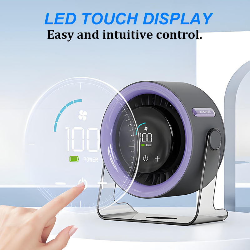 ✨Limited Time 50% OFF--50K+ SOLD🏆2026 Desk Fan – USB Rechargeable with LED Display 📊 | 100 Speeds, 120° Tilt & Full Oscillation ↔️ | Ultra-Quiet for Bedroom 😴, Office 🖥️ & Camping 🏕️
